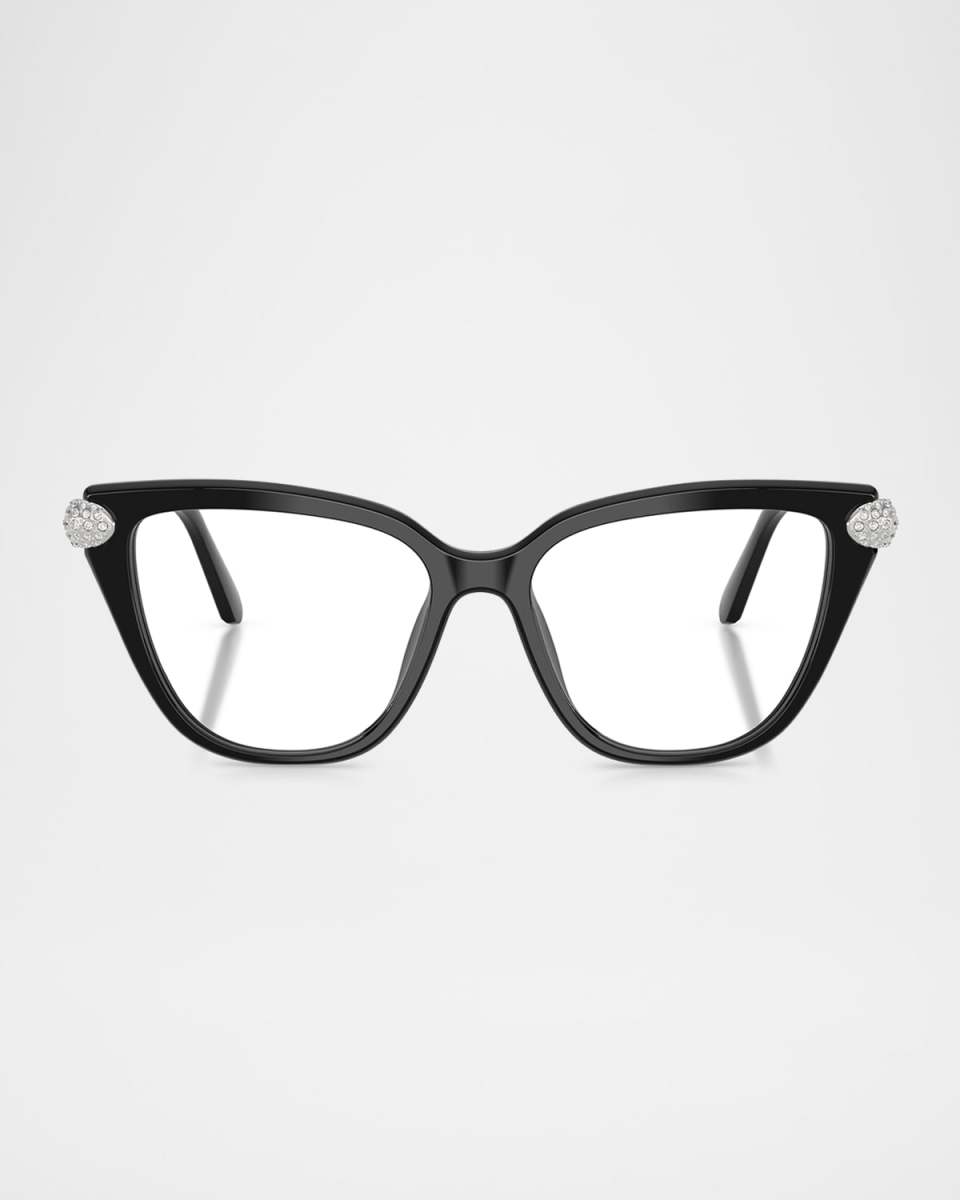 SK2045 Crystal Cat-Eye Acetate Optical Frames